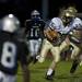 Chelsea junior Alex McDougall returns a kick against Lincoln on Friday. The Chelsea Bulldogs won 41-20. Daniel Brenner I AnnArbor.com